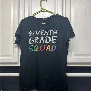 Seventh Grade Squad Black T-Shirt